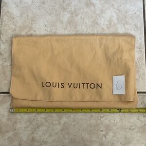 Louis Vuitton Beige Dust Pouch with Logo